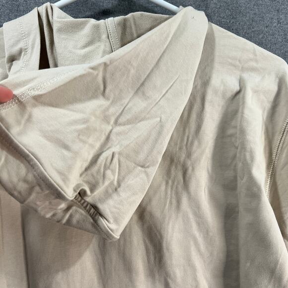 Isaac Mizrahi Live! Soho French Terry Zip Up Hoodie Vintage Ivory Size X-Small - Picture 11 of 11